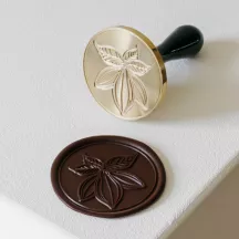 Chocolate stamp cocoa blossom large