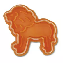 Cookie cutter with lion ejector
