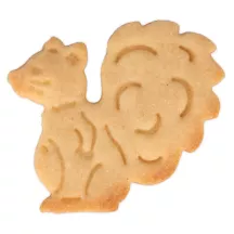 Squirrel embossing cookie cutter with ejector, 6.5 cm