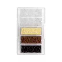 Stampo per barrette di cioccolato Piramide, 5 barrette