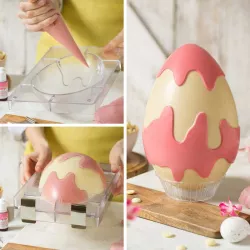Schokoladengiessform Osterei Gefleckt