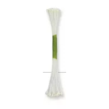 Polline di fiori bianco per Fiori in zucchero, 50 pezzi