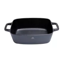 Cast iron bread baking pot set, square, 28 x 20 cm