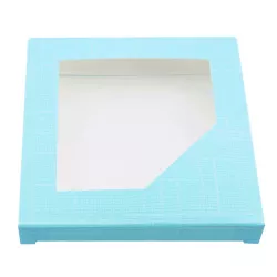 Emballage pour tablettes de chocolat Turquoise 10 cm x 10 cm, 10 pièces
