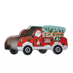 Boîte à biscuits Santa Car Tree Delivery, 190 x 63 x 110 mm