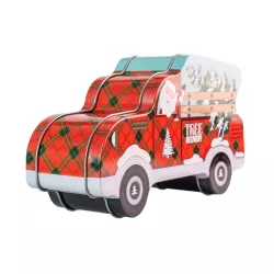 Santa Car Tree Delivery cookie tin, 190 x 63 x 110 mm