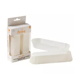 Stampi in carta bianca per eclairs, 60 pezzi