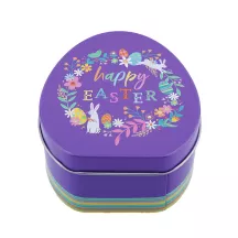Easter egg cookie tin Happy Easter (113 x 90 x 45 mm)