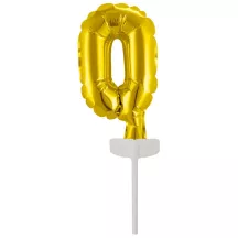 Cake topper cifra 0 oro