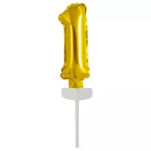 Cake topper number 1 gold