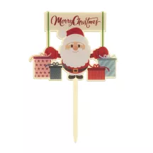 1 Topper "Merry Christmas" - Weihnachtsmann