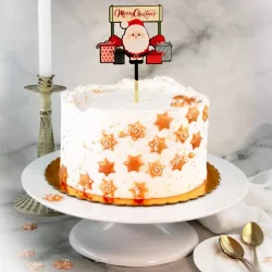 1 Topper "Merry Christmas" - Weihnachtsmann