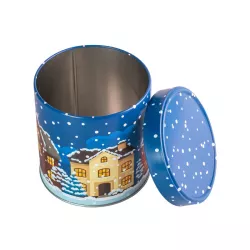 Cookie tin wintertime round Ø 117 x 120 mm