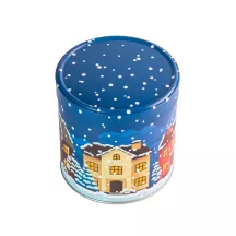 Boîte à biscuits hivernale ronde Ø 117 x 120 mm