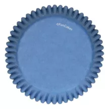 Moules à cupcake bleu roi, 48 pièces
