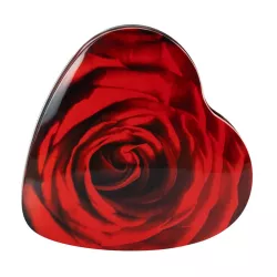 Scatola per biscotti a cuore con rosa, 123 x 120 x 30 mm