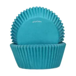 Cupcake-Backförmchen Türkis, 48 Stück