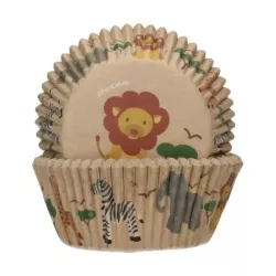 Stampo per cupcake Animali Safari, 48 pezzi