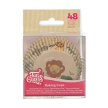 Cupcake baking cups safari animals, 48 pieces