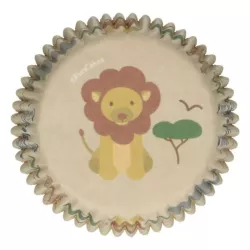 Cupcake baking cups safari animals, 48 pieces