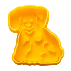 Cookie cutter dog with ejector and embossing
