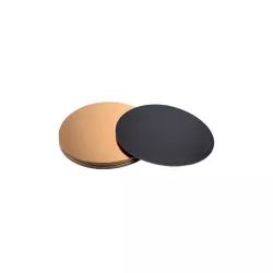 Dessous de plat or/noir rond, Ø 18 cm, 50 pièces
