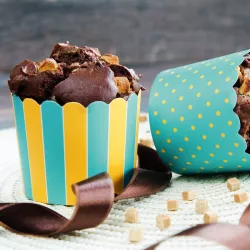 Pirottino per cupcake Giallo e Blu, 12 pezzi