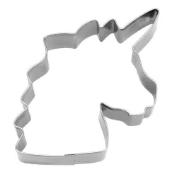 Einhornkopf Ausstechform gross, 13,5 cm (Edelstahl)