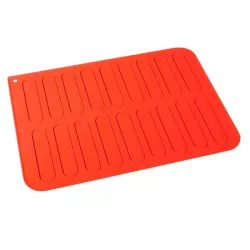 Perforated professional eclair baking mat large