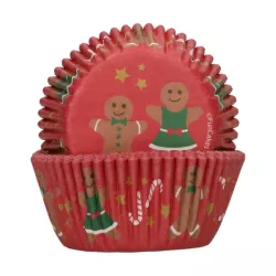 Cupcake Backförmchen Lebkuchen, 48 Stück