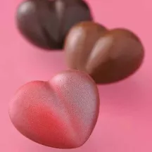 Praline mold heart 3D, 28 chocolates