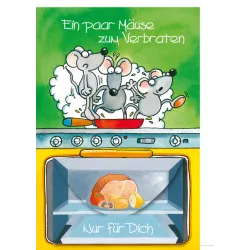 Carte d'anniversaire souris Brat