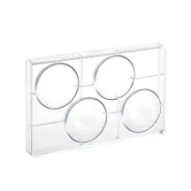 Praline mold hemisphere Ø 8 cm, 4 pieces