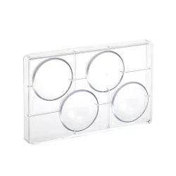Praline mold hemisphere Ø 8 cm, 4 pieces