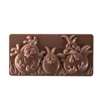 Moule à chocolat poules - Tablettes de chocolat avec motif de poules