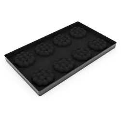 Round silicone hazelnut mold, 8 pieces, Ø 6 cm