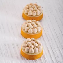 Round silicone hazelnut mold, 8 pieces, Ø 6 cm