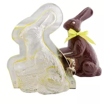 Moule à chocolat Nostalgie Lapin avec corbeille