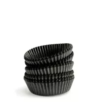 Runde Patisserie-Förmchen Schwarz Ø 5 cm Stk.