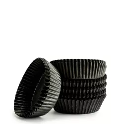Moules à pâtisserie ronds Noir Ø 5 cm pc.