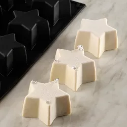 Stampo in silicone con 24 cavità a stella