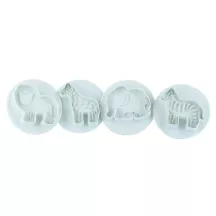 4 Ausstecher - Dschungeltiere