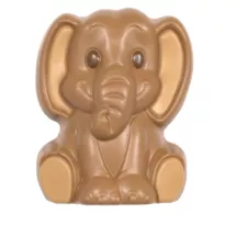 Chocolate mold elephant, sitting