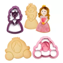 Ausstecher-Set Prinzessin und Kutsche, 2-teilig – 865 300 g