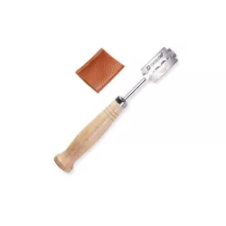 Baker's knife with wooden handle and 5 spare blades