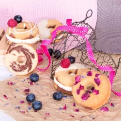 Donut baking dish for oven donuts