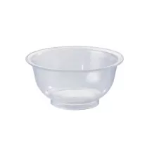 Ciotola in plastica trasparente 0,4 l in PE idoneo al contatto alimentare