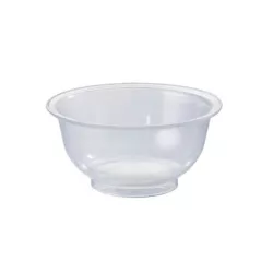 Plastikschüssel transparent 0.4 l aus lebensmittelechtem PE