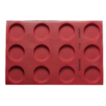 Tapis de cuisson en silicone perforé rond 12 formes Ø 10 cm