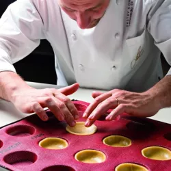 Tapis de cuisson en silicone perforé rond 40 ronds Ø 4.8 cm